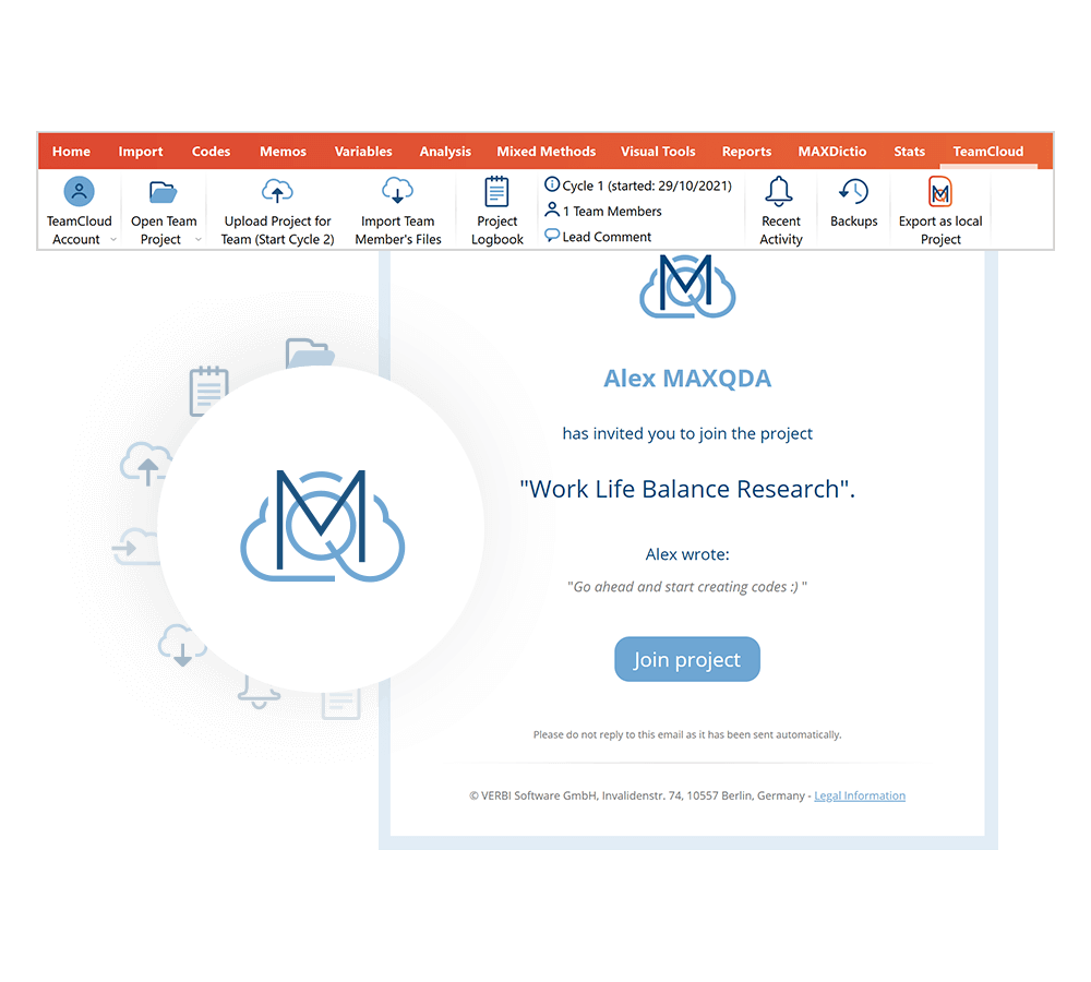 MAXQDA Teamwork Cloud：安全無縫的雲協作