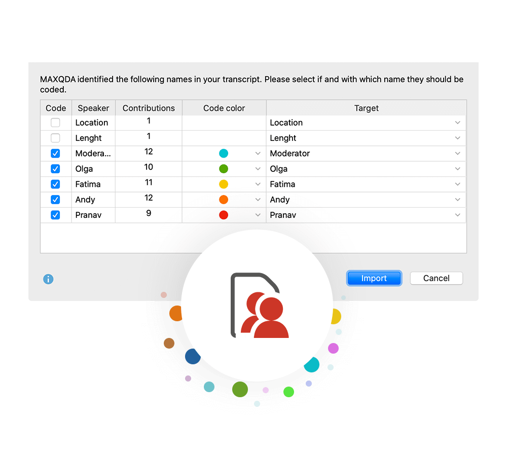 MAXQDA 2022: The enhanced Focus Group Import